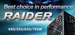 Best choice in performance - RAIDER Series