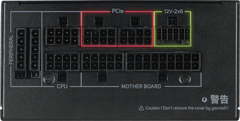 PCIe 12V-2x6 Connector PSU