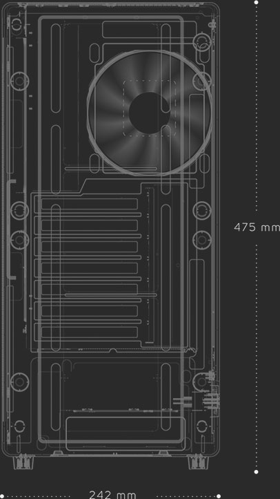 FSP M370 case hight and width