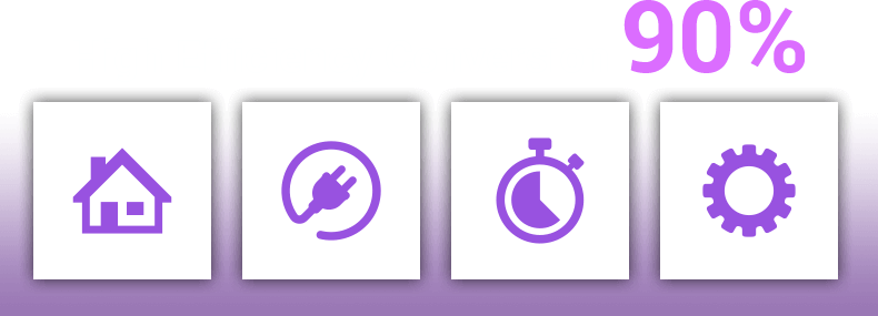 High Efficiency Conversion 90%