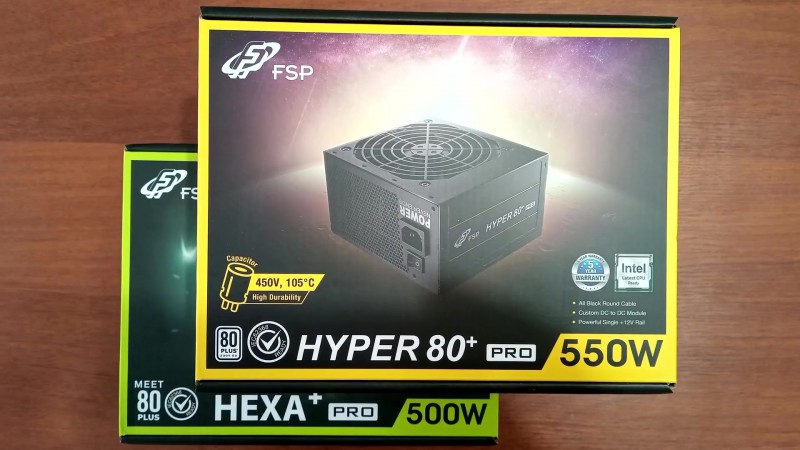FSP Hexa+ Pro vs FSP Hyper 80+ Pro порівняння двох бюджетних блоків живлення на 500-550 Вт