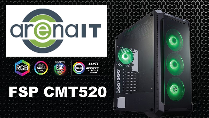 FSP CMT520 – carcasa cu ventilatoare RGB