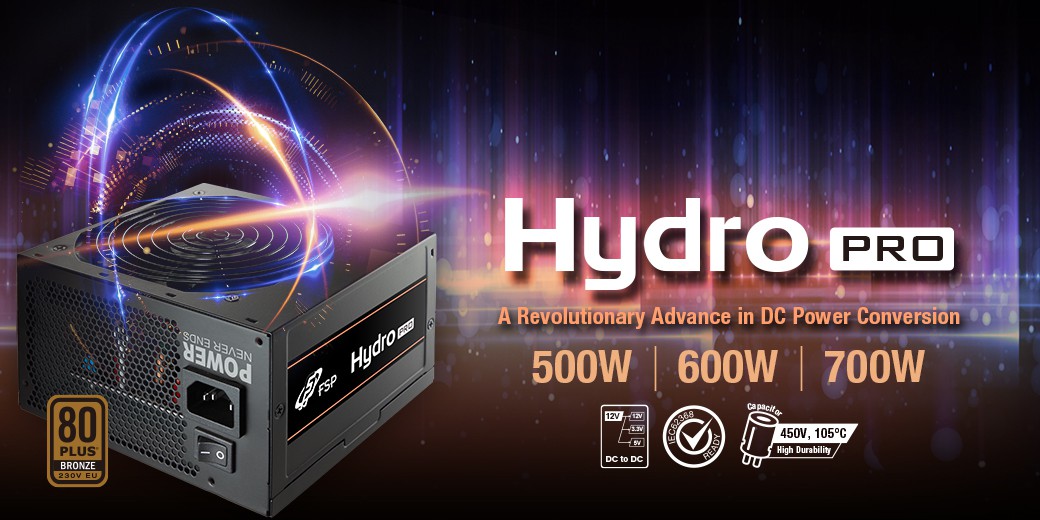 HYDRO PRO, Alimentations (PSU)