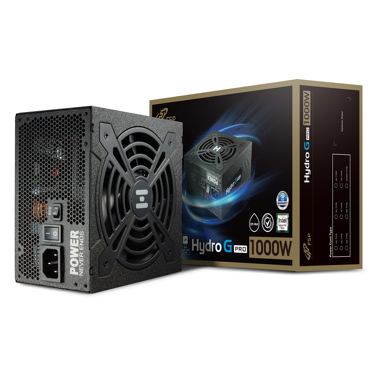 Alimentation Modulaire Fsp Hydro G PRO 1000W 80+ Gold ATX 3.0 PCIe