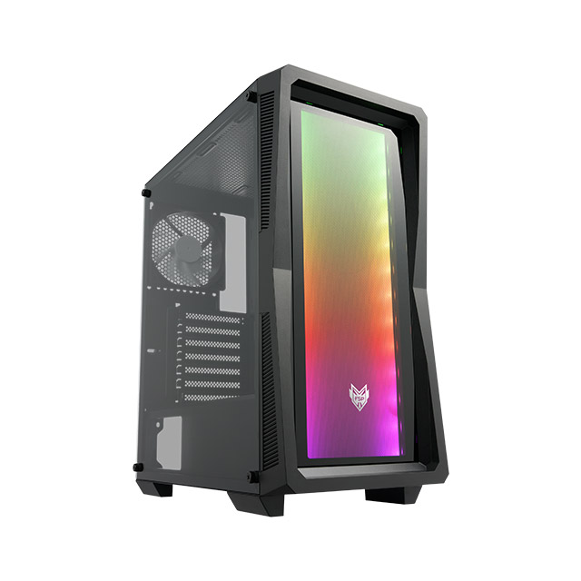 Caja Pc Gaming Fsp Cmt212a Argb / Semi Torre Atx / Panel Cristal